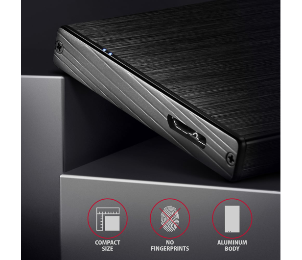 Axagon EE25-XA6, USB 3.2 Gen 1 - SATA 6G, 2.5" zewnętrzne ALINE box - 1353411 - zdjęcie 4